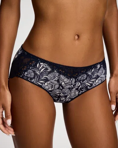 Soma Women's Lace Hipster In Navy Blue Size Xs |  In Morning Meadow M Navy