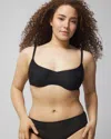 Soma Lightly Lined Scoop Balconette Bra In Black Size 36dd |  In Black