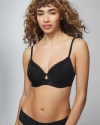 Soma Lightly Lined Perfect Coverage T-shirt Bra With Lace In Black Size 32d |  Women's Bras In Black