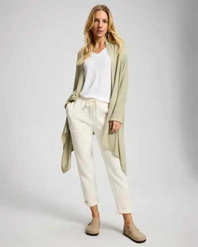 Soma Women's Lightweight Knit Sweater Wrap In Green Size Small/medium |  In Heather Lotus