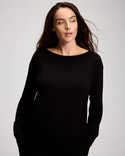Soma Women's Long Sleeve  Top In Black Size Small |   Sets