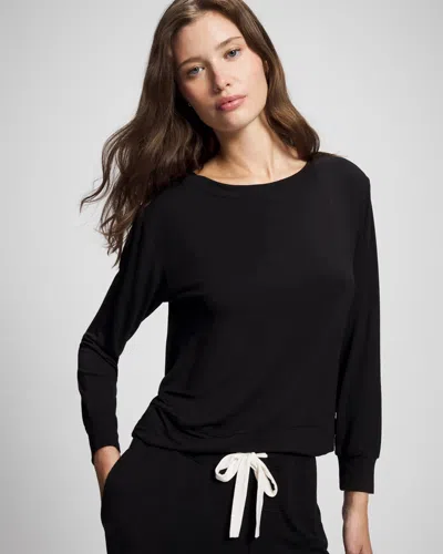 Soma Women's Long-sleeve  Top In Black Size Xs |   Sets