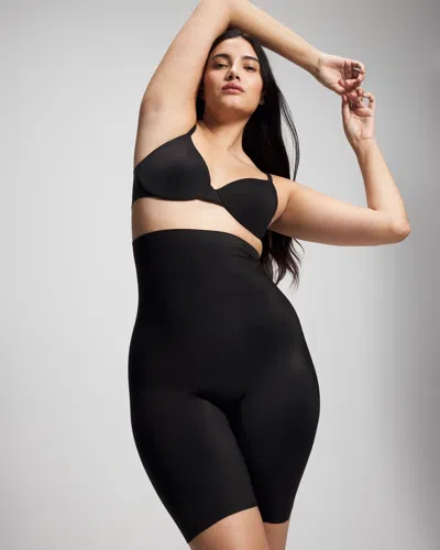 Soma Women's Mid Level Cooling Super High Waist Short In Black Size Xs |