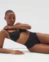 Soma Women's  Mid-level Shapewear Seamless Thong In Black Size Xl In Black
