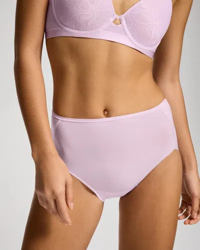 Soma Women's Modern Brief No-show Panty In Purple Size Small |  Vanishing Edge Panties In Lilac Tint