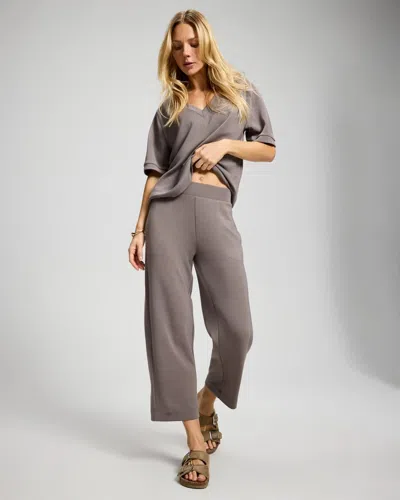Soma Women's Modern Modal Crop Pants In Brown Size Small |  In Dark Taupe