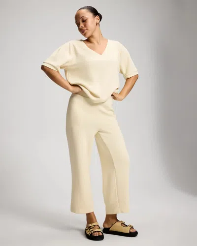 Soma Women's Modern Modal Crop Pants In Yellow Size Xs |  In French Vanilla