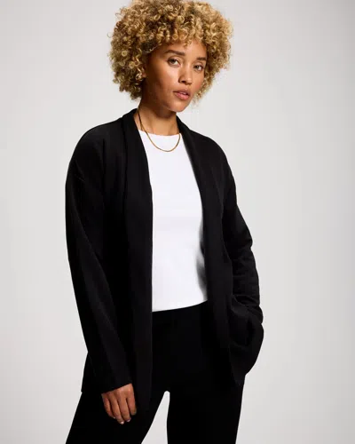 Soma Women's Modern Modal Relaxed Belted Wrap In Black Size Small |