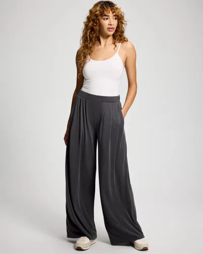 Soma Women's Modern Modal Wide Leg Pants In Gray Size Xs |  In Galaxy Gray