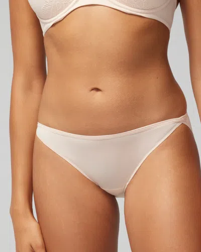 Soma Vanishing Edge Microfiber Bikini In Light Nude