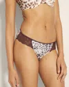 Soma Women's No Show Bikini Panty With Lace In Ivory Size Xs |  Vanishing Edge Panties In Animal Aura M White Smoke