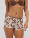 Soma Women's No Show Boyshort Panty In Brown Size Xs |  Vanishing Edge Panties