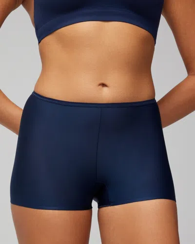 Soma Vanishing Edge Microfiber Boyshort In Nightfall Navy Blue