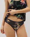 Soma Women's No Show Cheeky Hipster Panty In Black Size Xs |  Vanishing Edge Panties In Paradise Plumes D M Black