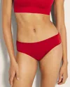 Soma Women's No Show Cheeky Hipster Panty In Red Size Small |  Vanishing Edge Panties In Red