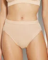 Soma Women's No Show Cotton High-leg Panty In Light Nude Size Medium |  Vanishing Edge Panties In Pale Sand