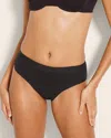 Soma Women's No Show Cotton Hipster Panty In Black Size Small |  Vanishing Edge Panties In Black