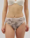 Soma Women's No Show High-leg Panty In Ivory Size Xs |  Vanishing Edge Panties In Refined Floral M Champ