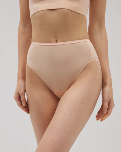 Soma Women's No Show High-leg Panty In Orange Size Medium |  Vanishing Edge Panties