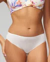 Soma Vanishing Edge Microfiber Hipster Underwear In Ivory