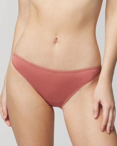 Soma Women's No Show Microfiber Bikini Underwear In Pink Size Xs |  Vanishing Edge Panties
