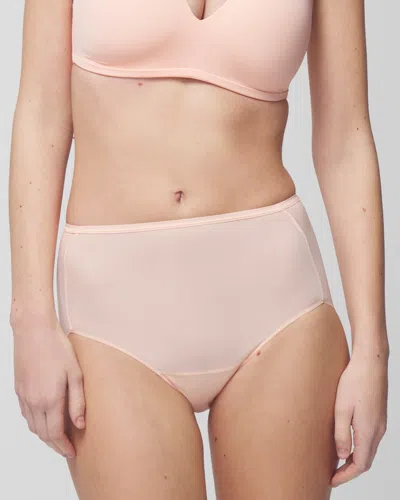 Soma Women's No Show Microfiber Modern Brief Underwear In Apricotta Size Xl |  Vanishing Edge Panties