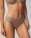 Soma Women's No Show Thong Panty In Warm Nude Size Xs |  Vanishing Edge Panties In Brown