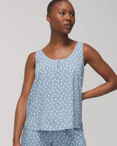 Soma Women's Tank Top + Pajama Shorts Sleep Set In Madras Dot Mini Daydream Size Small |