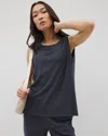 Soma Women's Rib Knit Sleeveless Top In Blue Size 2xl |  In Heather Eclipse