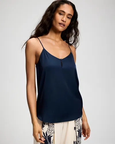 Soma Women's Satin Cami Pajama Topsole In Navy Blue Size Xs |  Pajama Sets In Nightfall Navy