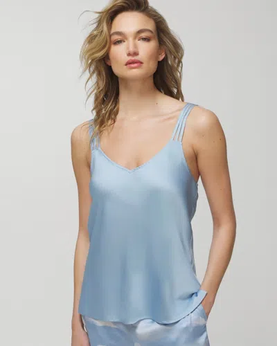 Soma Women's Satin Strappy Cami In Blue Size Xl |