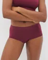 Soma Women's Seamless Boyshort Panty In Red Size Large |  In Velvet Plum