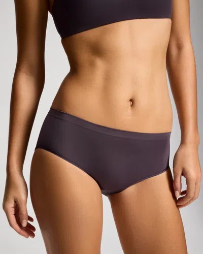 Soma Women's Seamless Hipster Panty In Gray Size Xs |  In Blue
