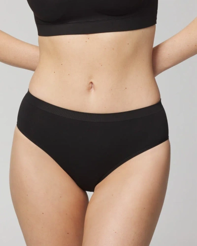 Soma Women's Seamless Hipster Underwear In Black Size Xs |