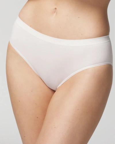 Soma Women's Seamless Hipster Panty In Ivory Size Small |