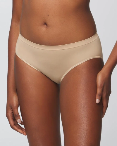 Soma Women's Seamless Hipster Panty In Nude Size Large |  In Warm Amber