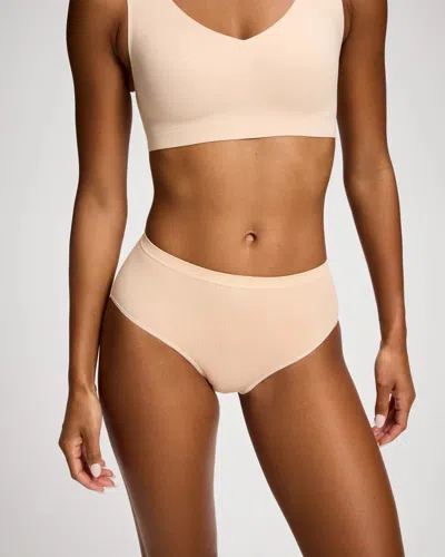 Soma Women's Seamless Rib High-leg Panty In Light Nude Size Small |
