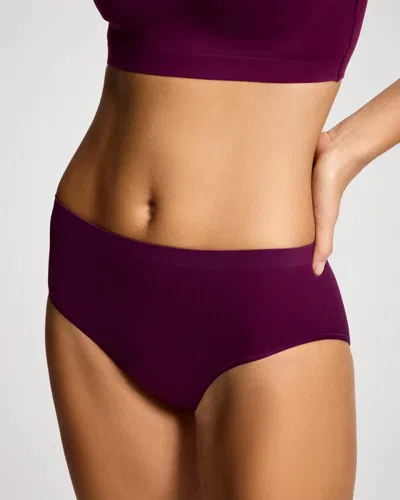 Soma Women's Seamless Rib High-leg Panty In Purple Size Small |  In Wicked Plum