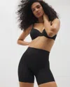 Soma Women's  Mid-level Shapewear Seamless Shorts In Black Size 2xl In Black