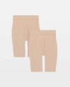SOMA WOMEN'S SMOOTHING SHORTS 2-PACK IN NUDE SIZE 3XL | SOMA