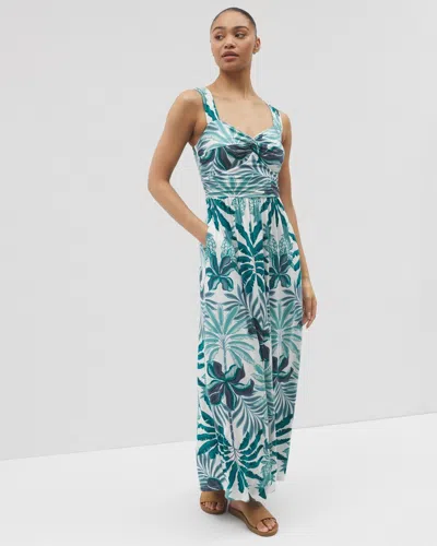 Soma Women's Soft Jersey Bahia Maxi Dress In Ivory Size Xl |