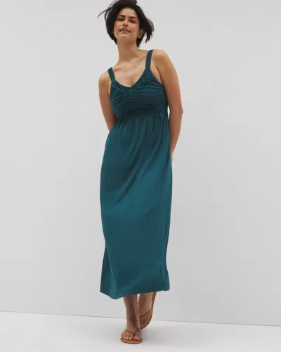 Soma Women's Cabana Midi Dress In Green Size 2xl |  In Deep Teal