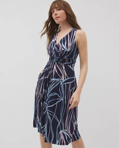 Soma Women's Soft Jersey Cross Back Strap Dress In Navy Blue Size Small |  In So Releafed Grand Navy