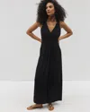 Soma Women's Soft Jersey Isla Cross Back Maxi Dress In Black Size Xs |  In Black