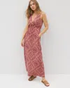 Soma Women's Soft Jersey Isla Cross Back Maxi Dress In Red Size 2xl |