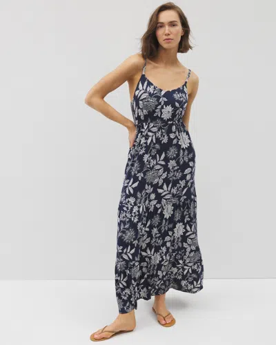 Soma Women's Soft Jersey Rio Maxi Dress In Navy Blue Size Small |