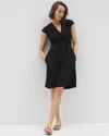Soma Women's Soft Jersey Twist Short Dress In Black Size Medium |  In Black