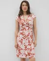 Soma Women's Soft Jersey Twist Short Dress In Brown Size 2xl |