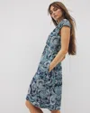 Soma Women's Soft Jersey Twist Short Dress In Navy Blue Size Small |