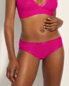 Soma Women's  Hipster Panty With Stretch Lace In Pink Size Large In Pink Cosmo